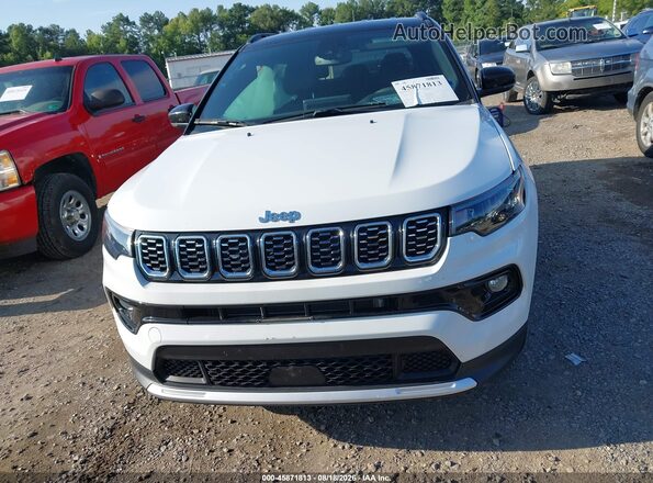 3C4NJDCNXST598167 2025 JEEP COMPASS White Вид щитка приладів