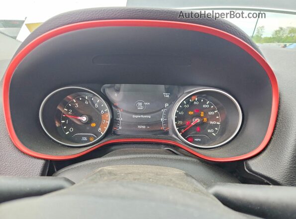 3C4NJDDB0JT174645 2018 JEEP COMPASS White Vista del cuadro de instrumentos