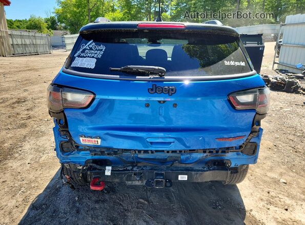 3C4NJDDB0NT124110 2022 JEEP COMPASS Blue Vista trasera