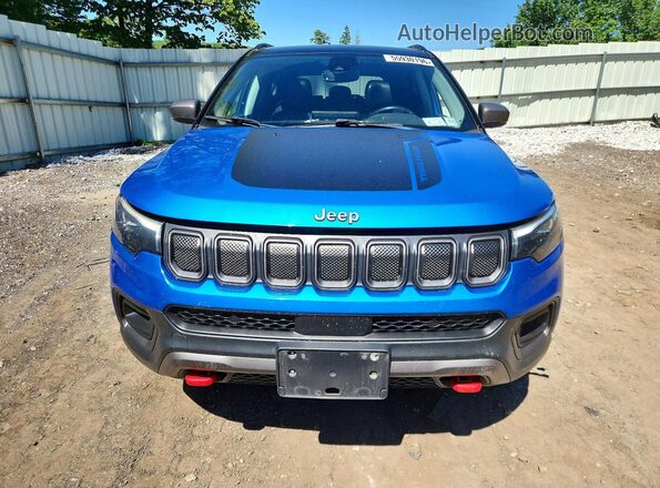 3C4NJDDB0NT124110 2022 JEEP COMPASS Blue Vista frontal