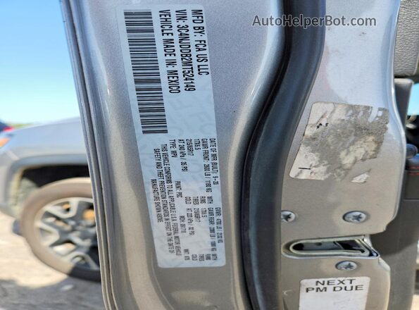 3C4NJDDB2MT524149 2021 JEEP COMPASS Silver VIN კოდის სტიკერის ხედი