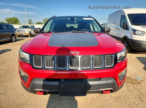3C4NJDDB3JT441955 2018 JEEP COMPASS Red Instrument cluster view