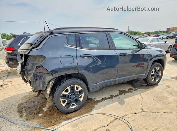 3C4NJDDB5JT174706 2018 JEEP COMPASS Blue Trasero derecho