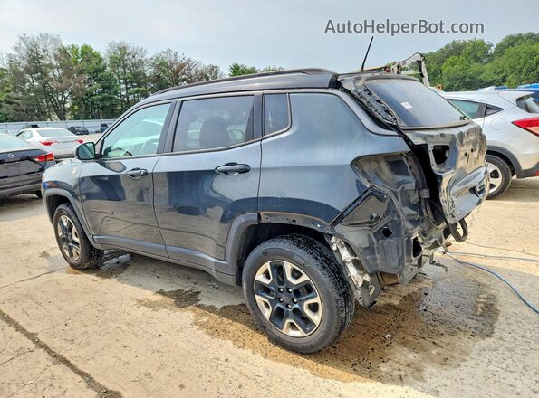 3C4NJDDB5JT174706 2018 JEEP COMPASS Blue Trasero izquierdo