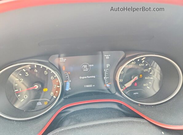 3C4NJDDB5JT174706 2018 JEEP COMPASS Blue Vista del cuadro de instrumentos