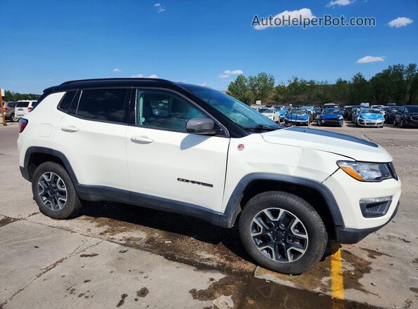3C4NJDDB7LT214609 2020 JEEP COMPASS Белый Передняя правая четверть