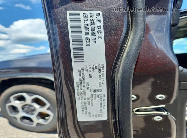 3C4NJDDB7NT158741 2022 JEEP COMPASS Gray Vista de la etiqueta del VIN