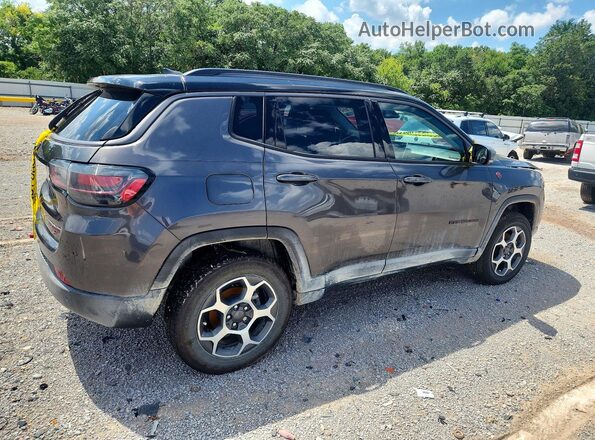 3C4NJDDB7NT158741 2022 JEEP COMPASS Gray Trasero derecho