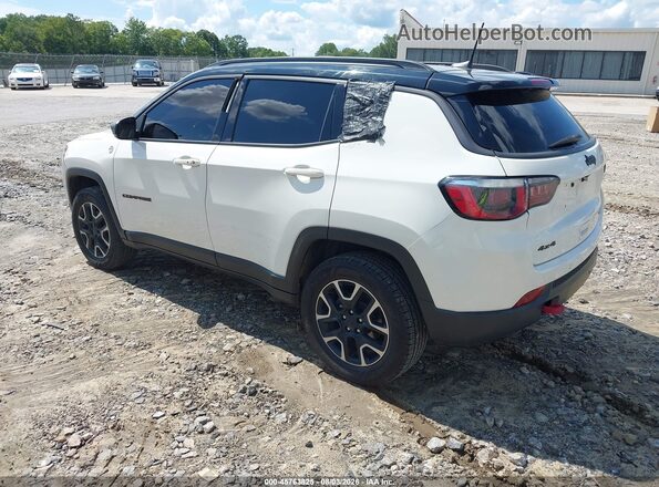 3C4NJDDB8KT780132 2019 JEEP COMPASS White Trasero izquierdo