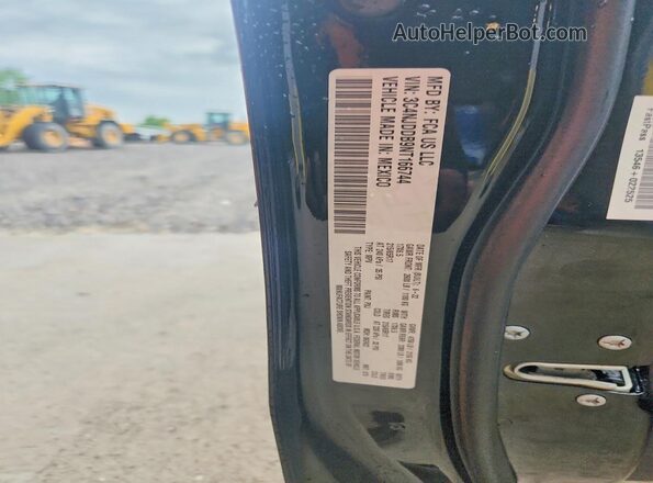 3C4NJDDB9NT166744 2022 JEEP COMPASS Black VIN կոդի պիտակի տեսք