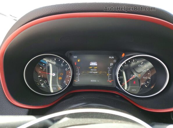3C4NJDDBXKT740053 2019 JEEP COMPASS White Instrument cluster view