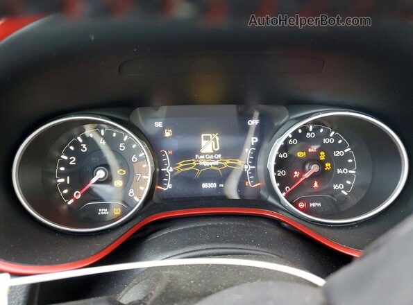 3C4NJDDBXKT790466 2019 JEEP COMPASS White Вид щитка приладів