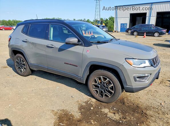 3C4NJDDBXLT221988 2020 JEEP COMPASS Серый Передняя правая четверть