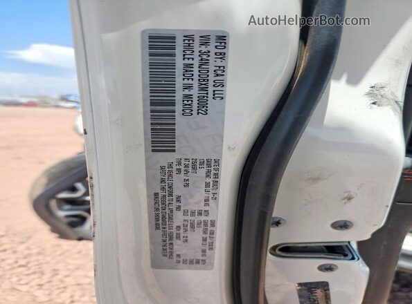 3C4NJDDBXMT600622 2021 JEEP COMPASS White VIN կոդի պիտակի տեսք