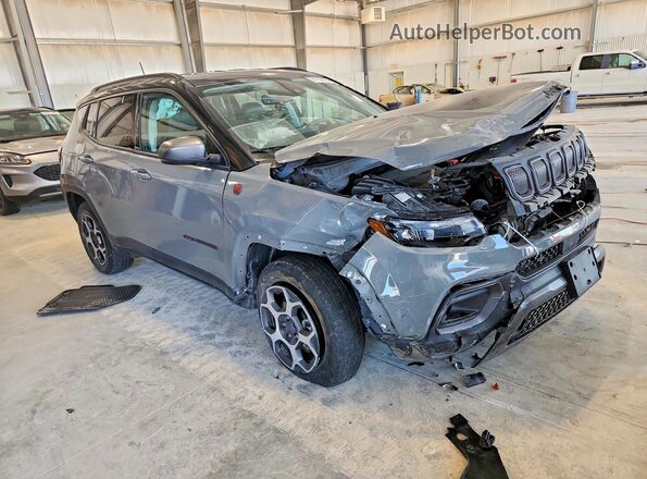 3C4NJDDBXNT146700 2022 JEEP COMPASS Gray Передня права чверть