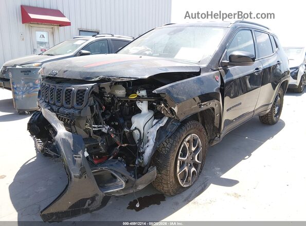 3C4NJDDN0ST613287 2025 JEEP COMPASS Black Առջևի ձախ երեք քառորդ տեսարան