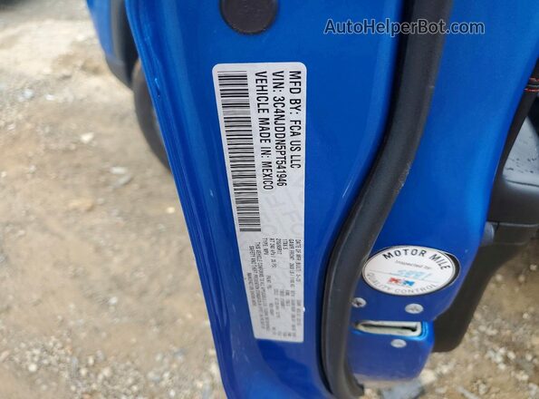 3C4NJDDN5PT541946 2023 JEEP COMPASS Blue Widok naklejki z numerem VIN