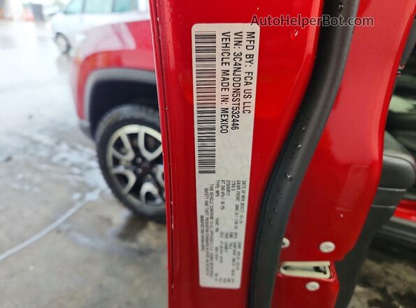 3C4NJDDN5ST532446 2025 JEEP COMPASS Red VIN sticker view