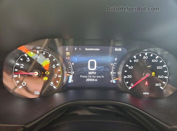 3C4NJDDN9ST564123 2025 JEEP COMPASS White Вид щитка приладів