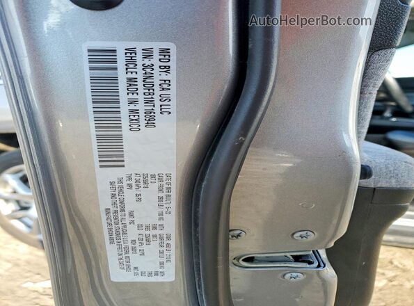 3C4NJDFB1NT168940 2022 JEEP COMPASS Gray Widok naklejki z numerem VIN
