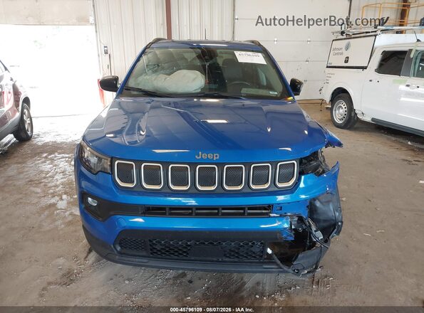 3C4NJDFB5NT133012 2022 JEEP COMPASS Blue Instrument cluster view