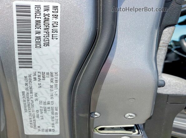 3C4NJDFN1PT513705 2023 JEEP COMPASS Silver Vista de la etiqueta del VIN