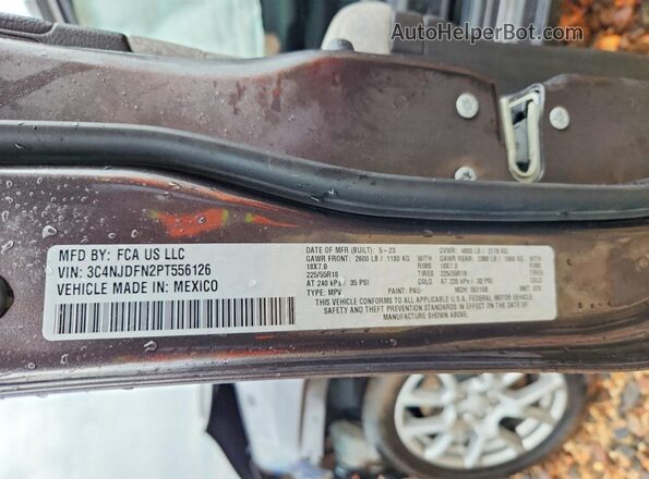 3C4NJDFN2PT556126 2023 JEEP COMPASS Серый Вид наклейки с VIN-кодом