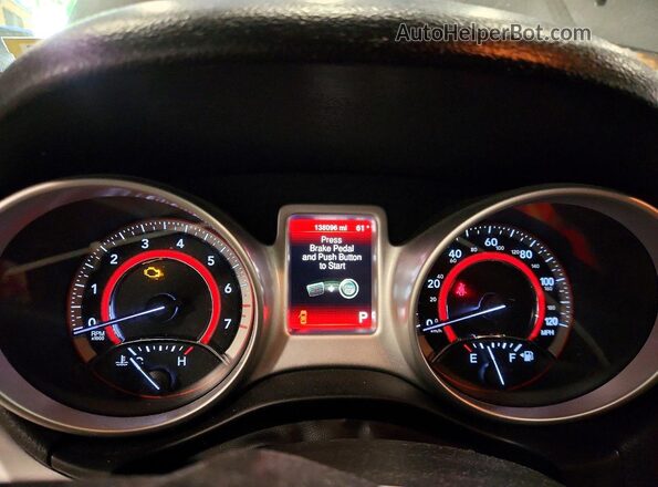 3C4PDCAB0GT160848 2016 DODGE JOURNEY Gray Instrument cluster view