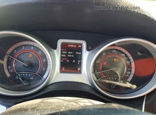 3C4PDCAB0GT175432 2016 DODGE JOURNEY Red ხელსაწყოთა პანელის ხედი
