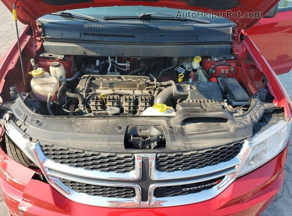 3C4PDCAB0GT175432 2016 DODGE JOURNEY Red ძრავის განყოფილების ხედი