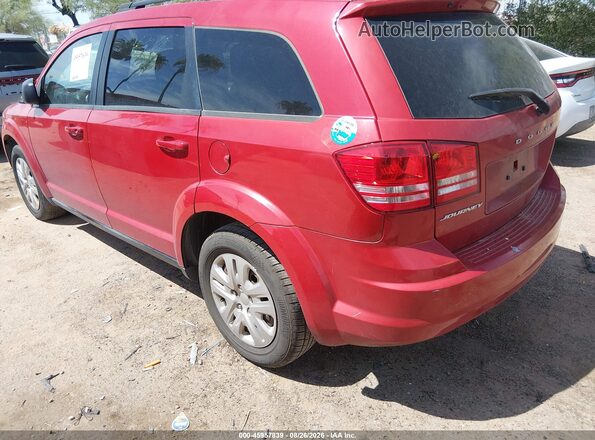 3C4PDCAB0GT222863 2016 DODGE JOURNEY Red Հետևի ձախ