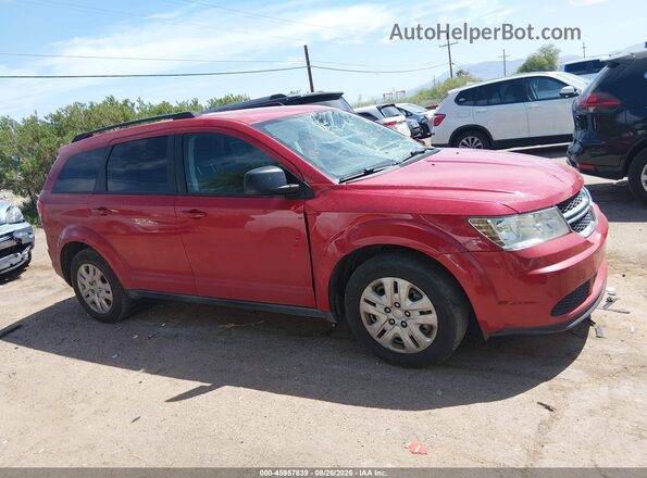 3C4PDCAB0GT222863 2016 DODGE JOURNEY Red Սալոնի հետևի տեսք