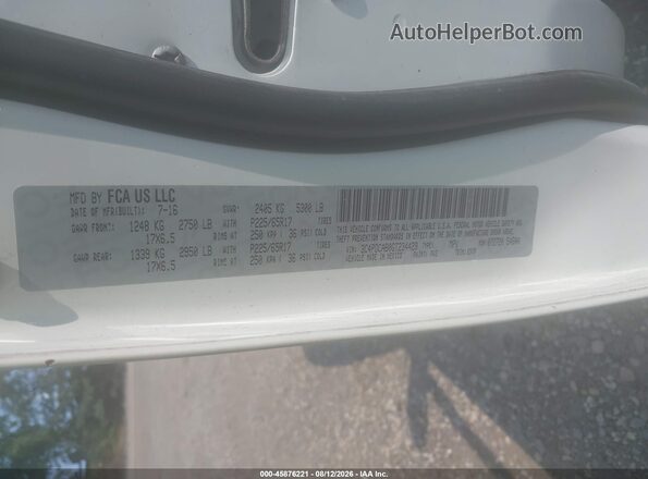 3C4PDCAB0GT234429 2016 DODGE JOURNEY Белый Вид подкапотного пространства