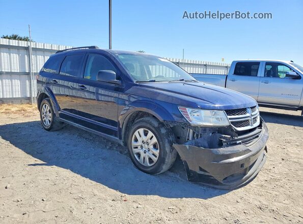 3C4PDCAB0HT552259 2017 DODGE JOURNEY Blue Delantero derecho