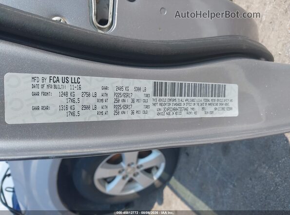 3C4PDCAB0HT557042 2017 DODGE JOURNEY Gray Вид підкапотного простору
