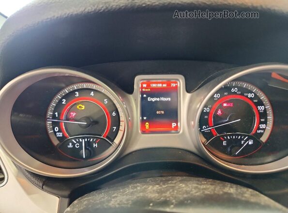 3C4PDCAB0HT607583 2017 DODGE JOURNEY Black Instrument cluster view