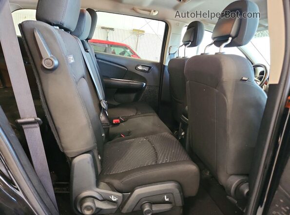 3C4PDCAB0HT607583 2017 DODGE JOURNEY Black Rear interior view