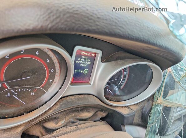 3C4PDCAB0JT446772 2018 DODGE JOURNEY Красный Вид щитка приборов