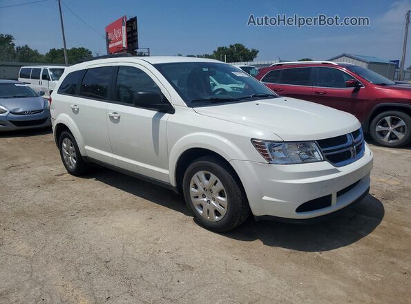 3C4PDCAB1HT599414 2017 DODGE JOURNEY Белый Передняя правая четверть