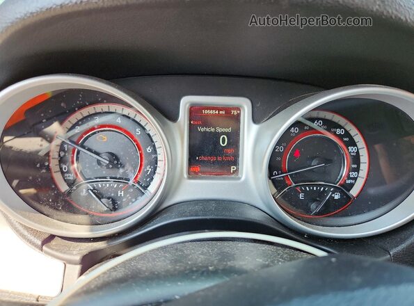 3C4PDCAB1HT707255 2017 DODGE JOURNEY Gray Вид щитка приладів