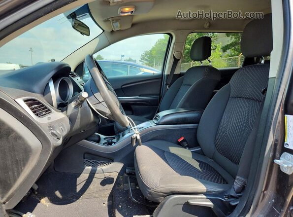 3C4PDCAB1HT707255 2017 DODGE JOURNEY Gray Вид салону спереду