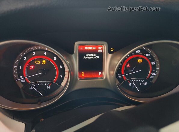 3C4PDCAB1JT208848 2018 DODGE JOURNEY Black Вид щитка приладів