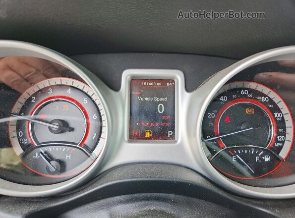 3C4PDCAB1JT383858 2018 DODGE JOURNEY Черный Вид щитка приборов