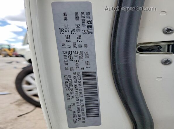 3C4PDCAB1JT421654 2018 DODGE JOURNEY White VIN კოდის სტიკერის ხედი