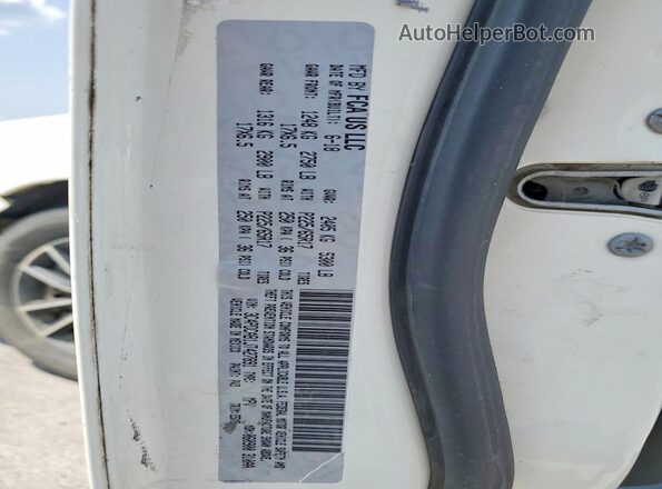 3C4PDCAB1JT427891 2018 DODGE JOURNEY White Vista interior de 360 grados