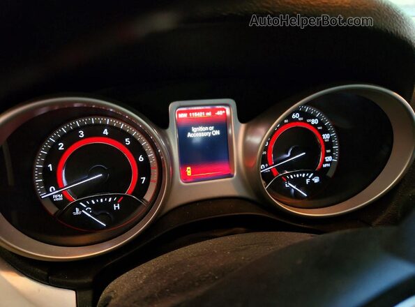 3C4PDCAB1JT521530 2018 DODGE JOURNEY White Вид щитка приладів