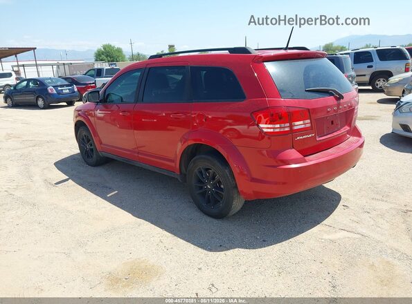 3C4PDCAB1LT279762 2020 DODGE JOURNEY Red Задня ліва чверть