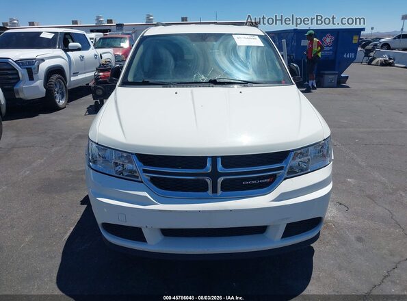 3C4PDCAB2HT709239 2017 DODGE JOURNEY White Вид щитка приладів