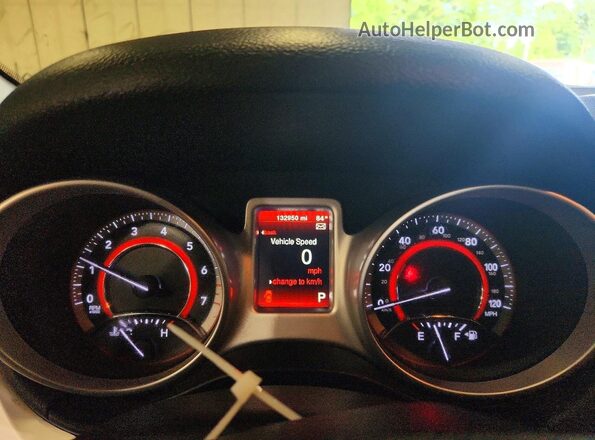 3C4PDCAB2JT228266 2018 DODGE JOURNEY Gray Вид щитка приладів