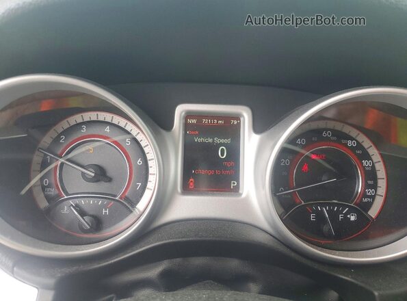 3C4PDCAB2JT381522 2018 DODGE JOURNEY White ხელსაწყოთა პანელის ხედი
